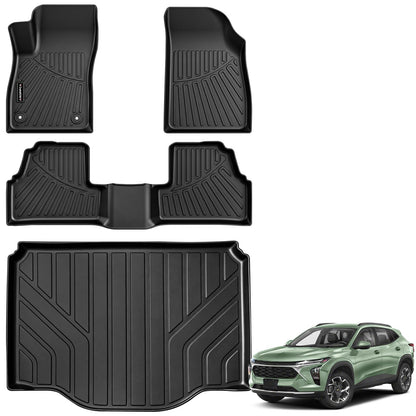 All Weather Floor Mats Full Sets for 2015-2020 Chevy Chevrolet Suburban