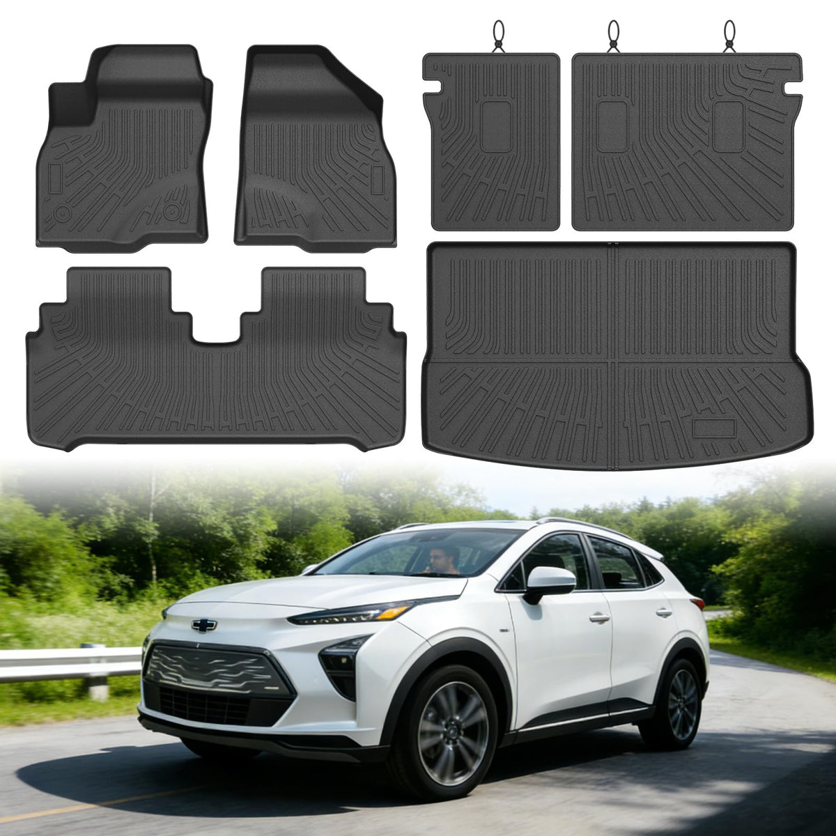 Cartist Floor Mats Fit for Honda HR-V HRV 2023 2024 2025 2026 (Include Hybrid) All Weather Floor Liners Front & 2nd Row Floor Mat for HRV Heavy Duty