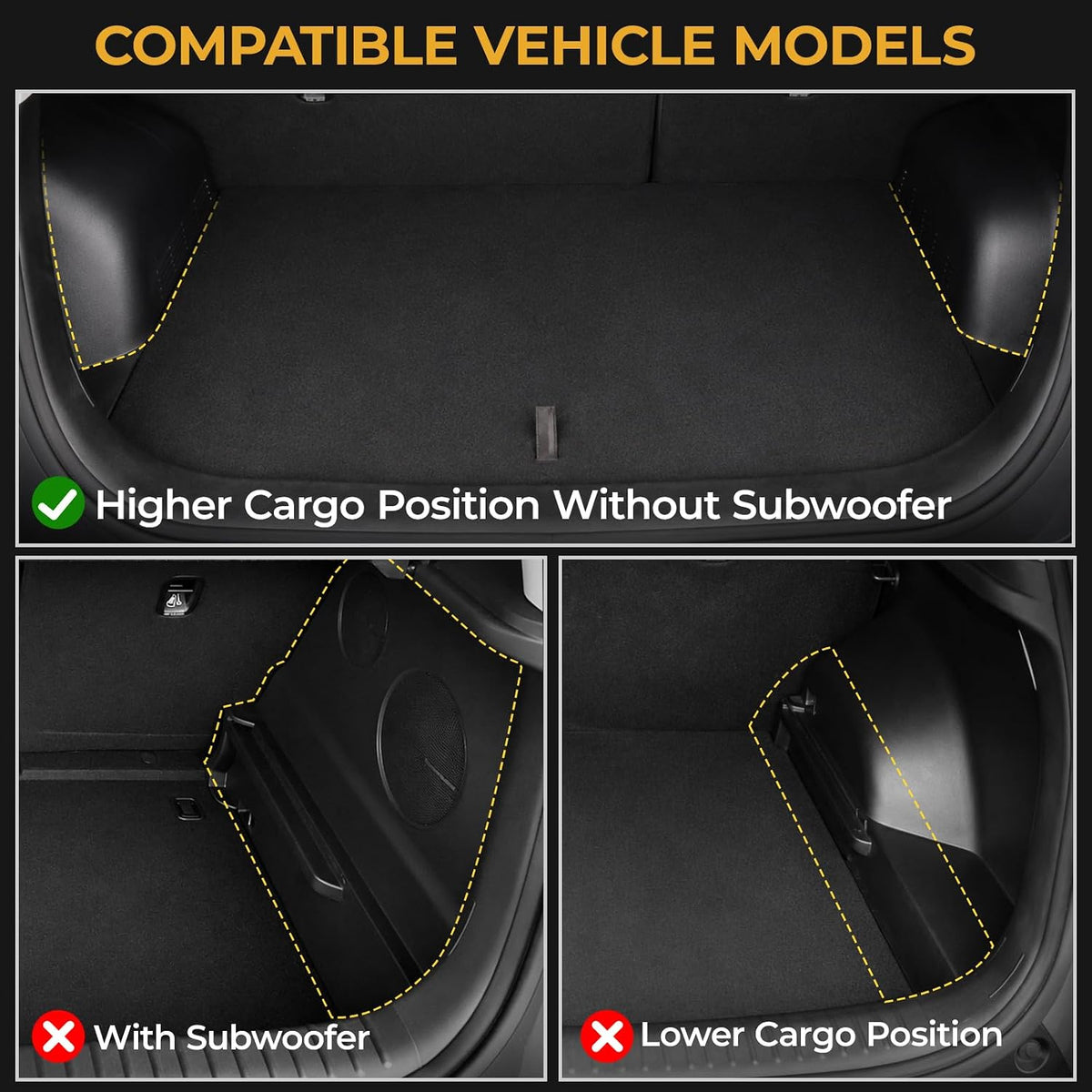 Floor Mats for 2020-2025 Kia Soul Accessories (w/o Subwoofer)