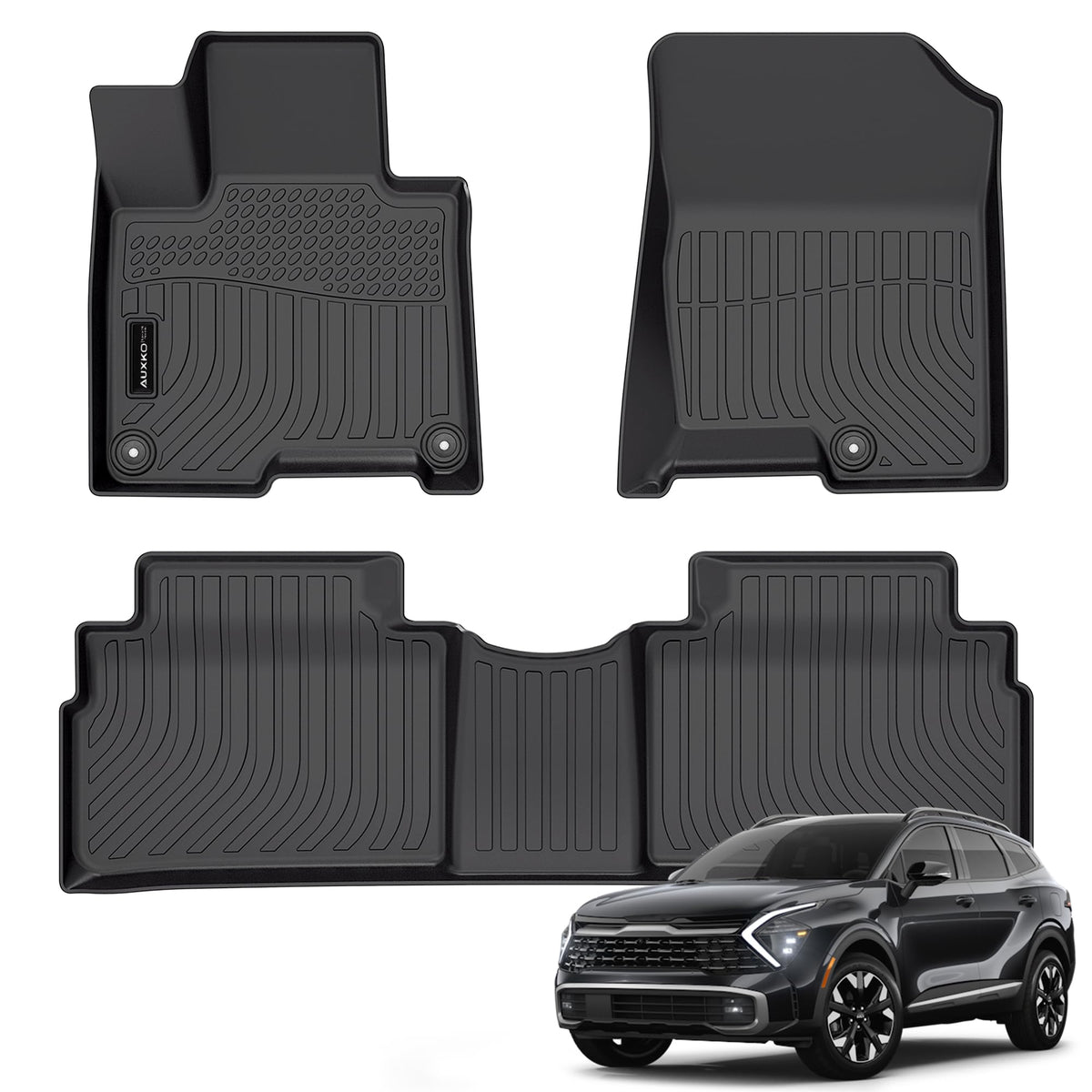 AUXKO Floor Mats Cargo Mat Backrest Mat for 2027 Kia Telluride Hybrid
