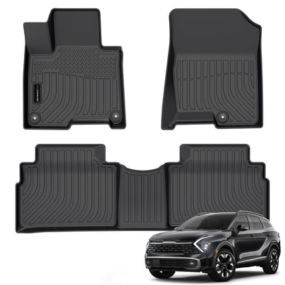 AUXKO Floor Mats Cargo Mat Backrest Mat for 2027 Kia Telluride Hybrid