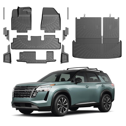 Cartist Floor Mats Fit for Honda HR-V HRV 2023 2024 2025 2026 (Include Hybrid) All Weather Floor Liners Front & 2nd Row Floor Mat for HRV Heavy Duty
