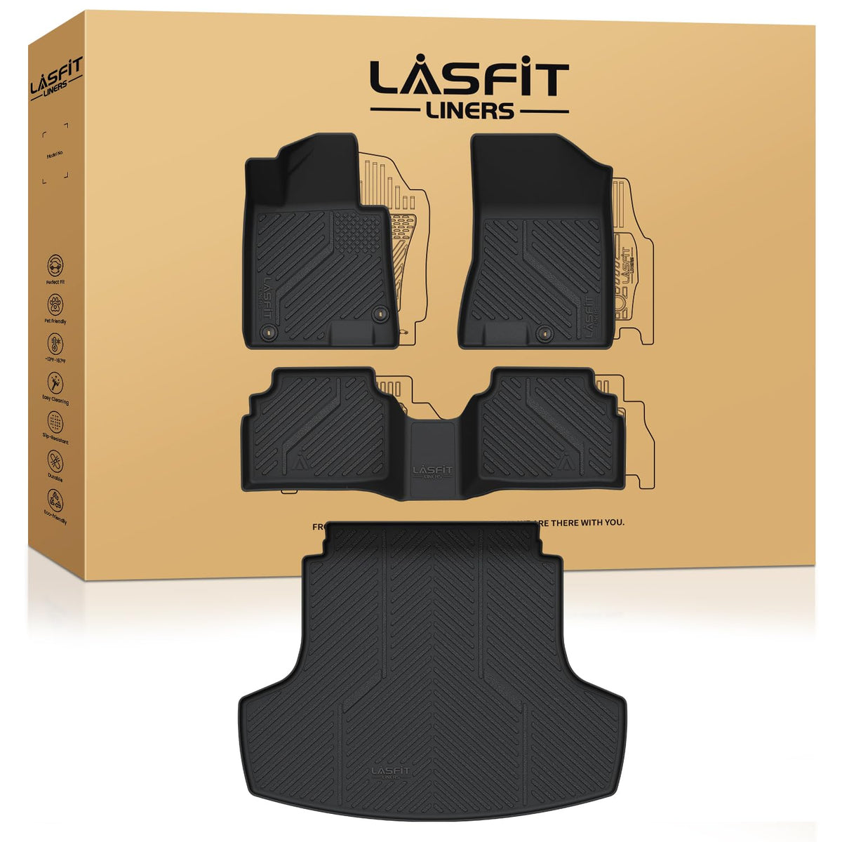 LASFIT Floor Mats for KIA EV9 6-Seat 2026 2025 2024