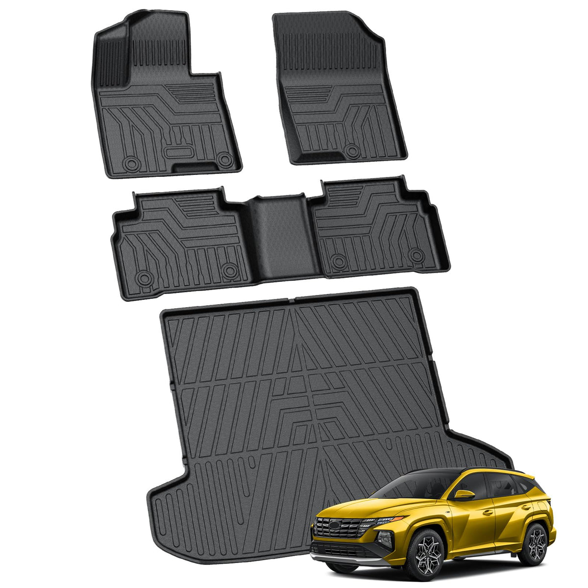 KUST Custom Fit Floor Mats for 2019-2025 2026 Nissan Altima Accessories All Weather Floor Mat Carpet Liners Front Rear 2 Row Seat Black Liner TPE