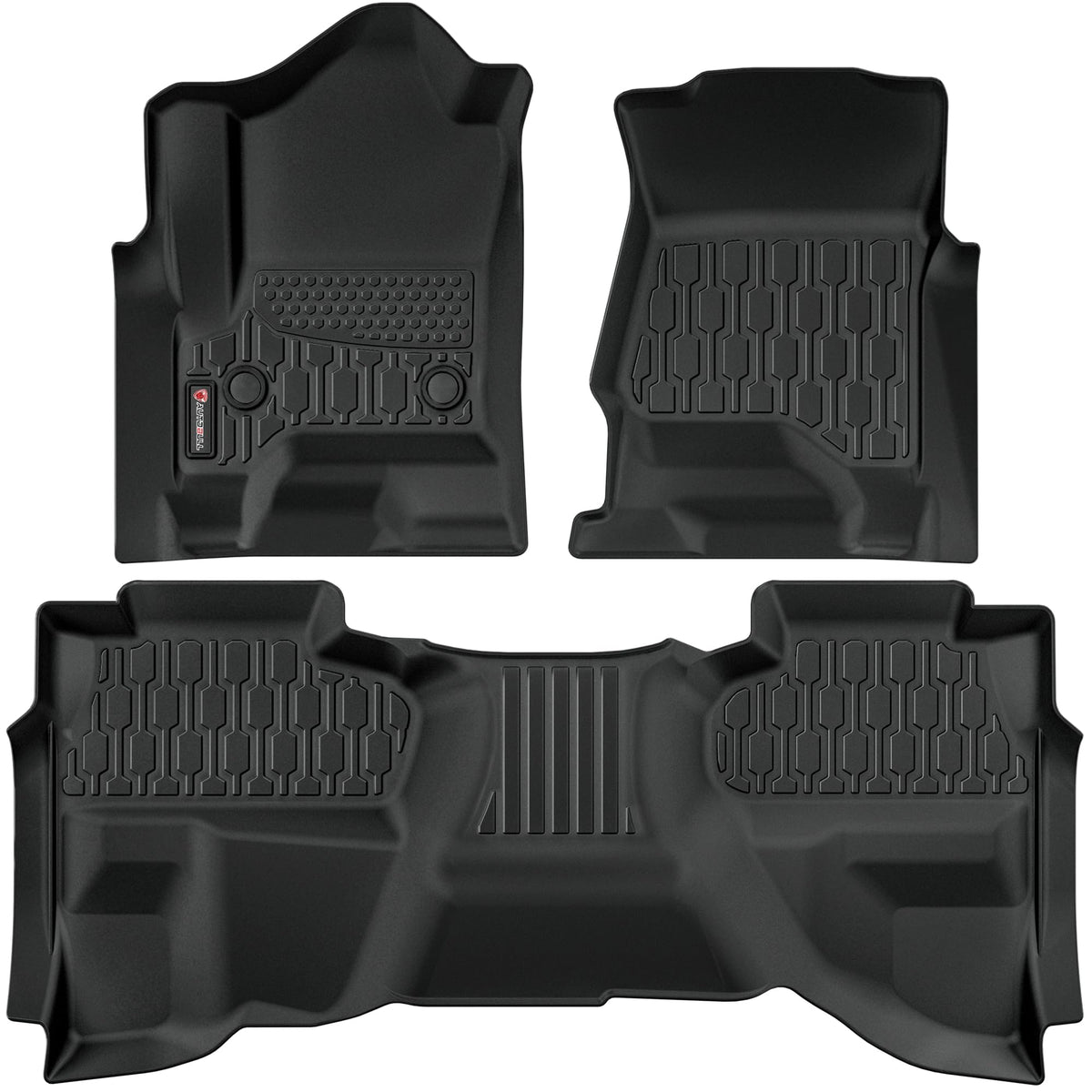 Floor Mats Compatible with Mazda CX-5 2017-2025, All Weather TPE Floor Liners, Custom Fit Car mats, 1st & 2nd Row, Black