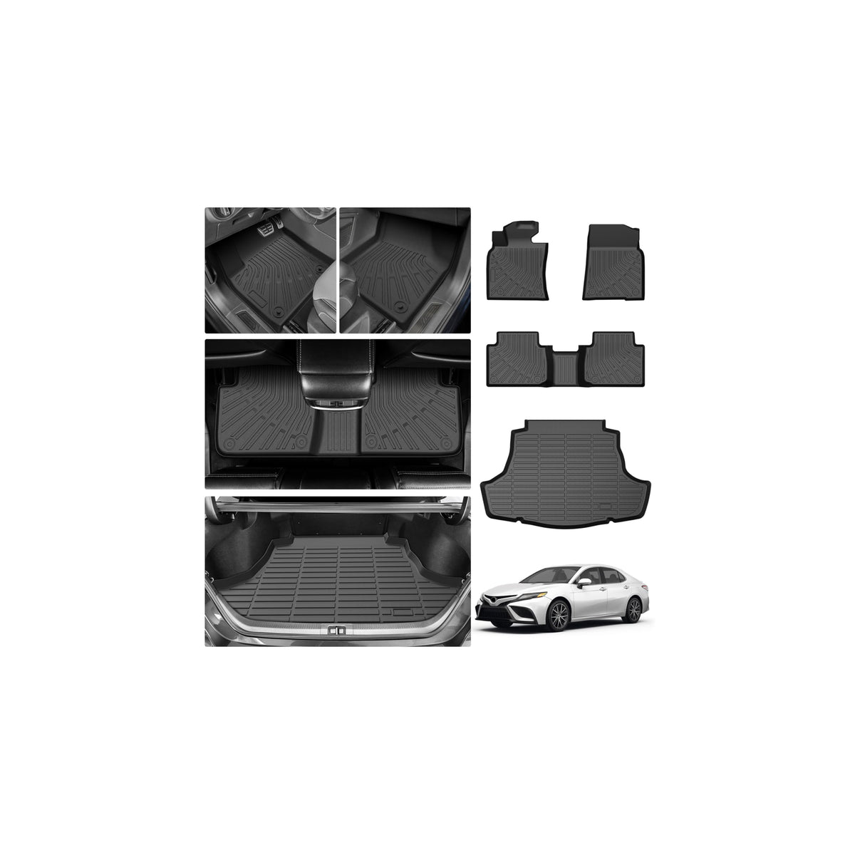 Cartist Floor Mats Fit for Honda HR-V HRV 2023 2024 2025 2026 (Include Hybrid) All Weather Floor Liners Front & 2nd Row Floor Mat for HRV Heavy Duty