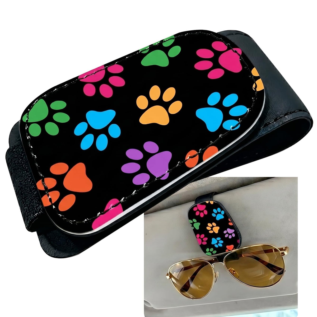 Ocean Turtle Car Sunglasses Holder Universal Magnetic Visor Accessories