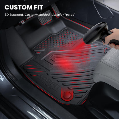 LASFIT All Weather Floor Mats for Honda Civic 2022-2026【Gasoline Sedan】