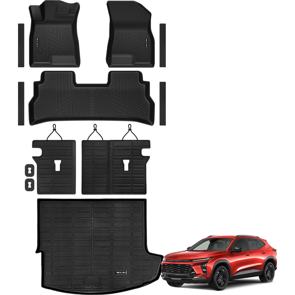 Floor Mats & Cargo Liner for 2022-2026 Jeep Wagoneer 8 Passenger (Non L/S)