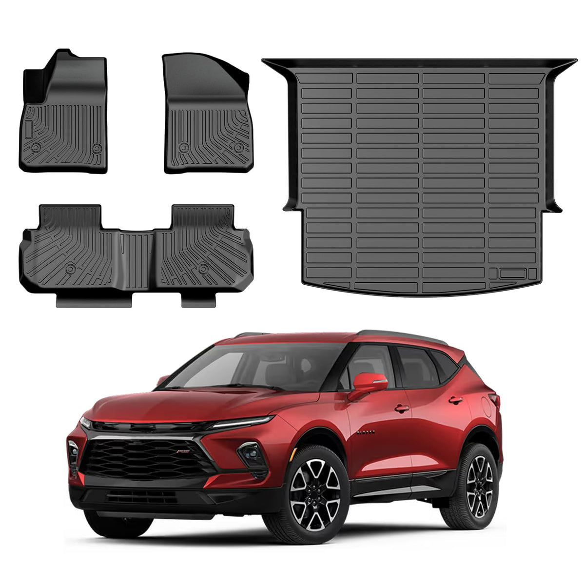 Cartist Floor Mats Fit for Honda HR-V HRV 2023 2024 2025 2026 (Include Hybrid) All Weather Floor Liners Front & 2nd Row Floor Mat for HRV Heavy Duty