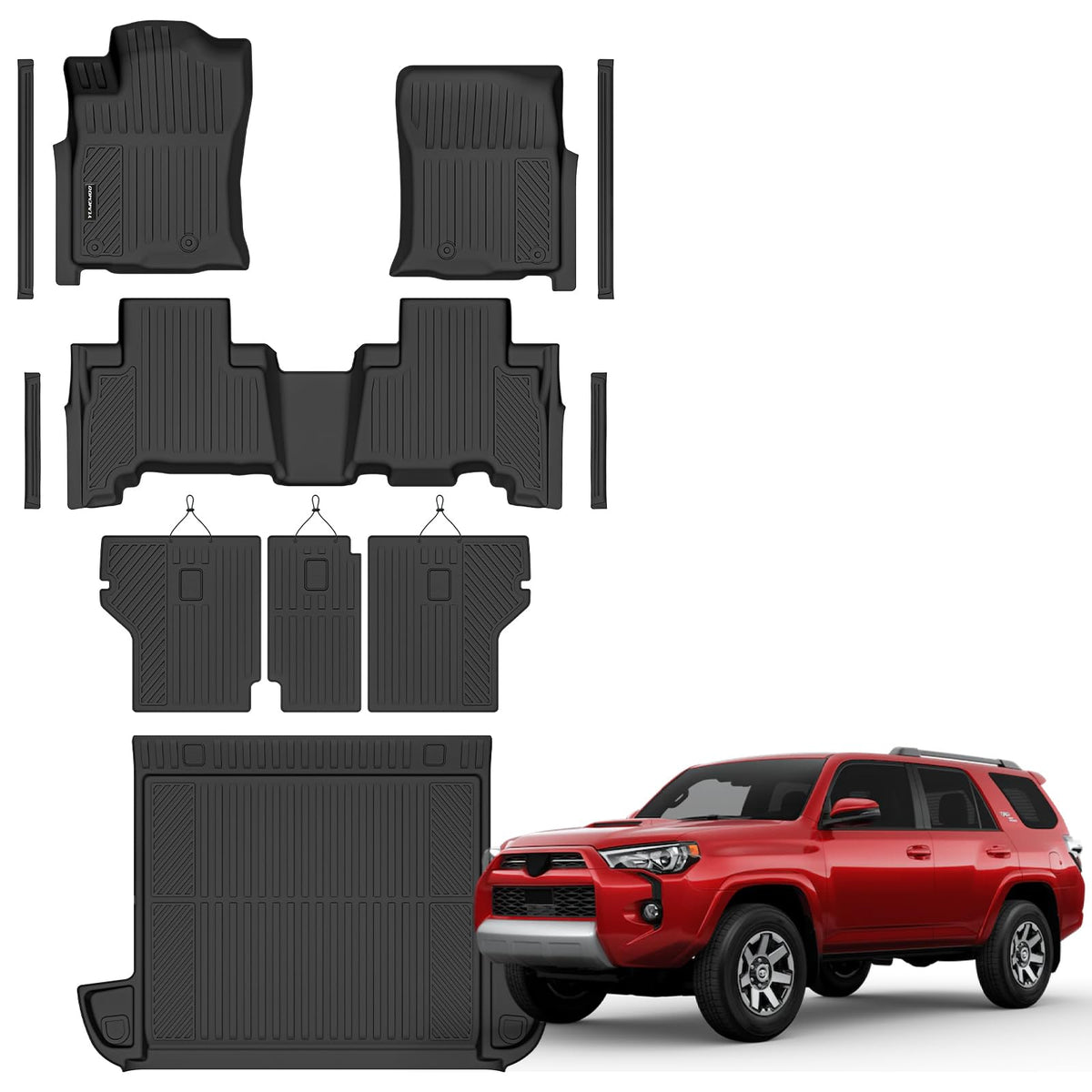 Floor Mats & Trunk Mat for Honda Civic Gas Sedan 2006-2011(Not for Coupe)