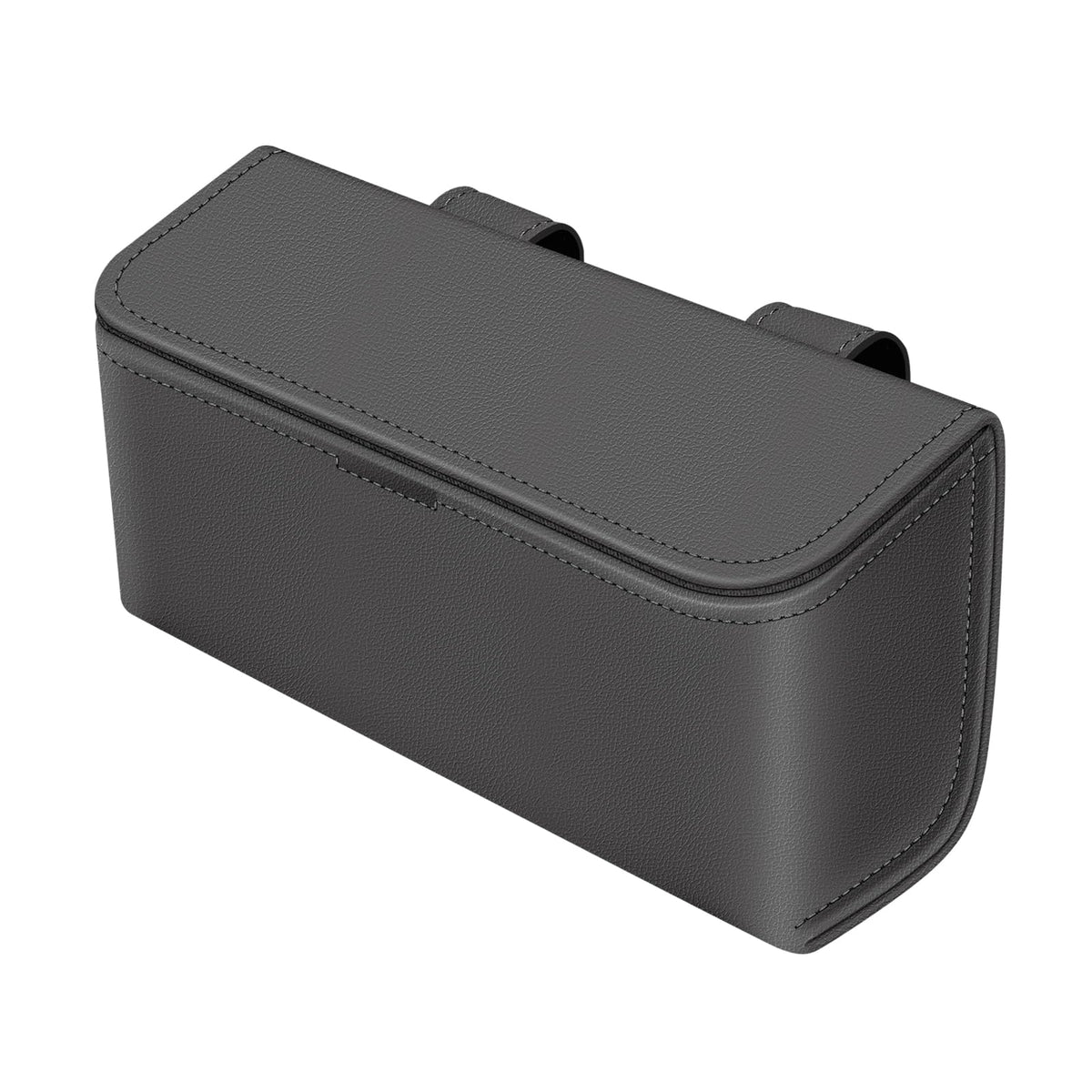 Magnetic Sunglasses Holder for Car Visor, PU Leather Clip, Black