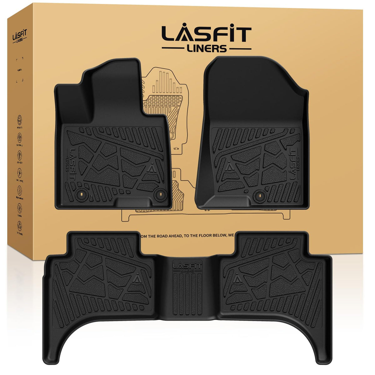 LASFIT Floor Mats for KIA EV9 6-Seat 2026 2025 2024