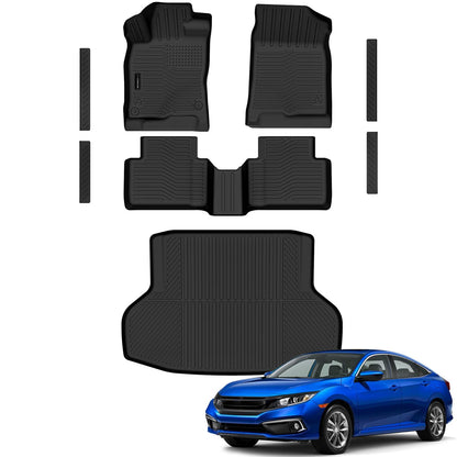AUXKO All Weather Floor Mats for Honda Accord Sedan 2013-2017