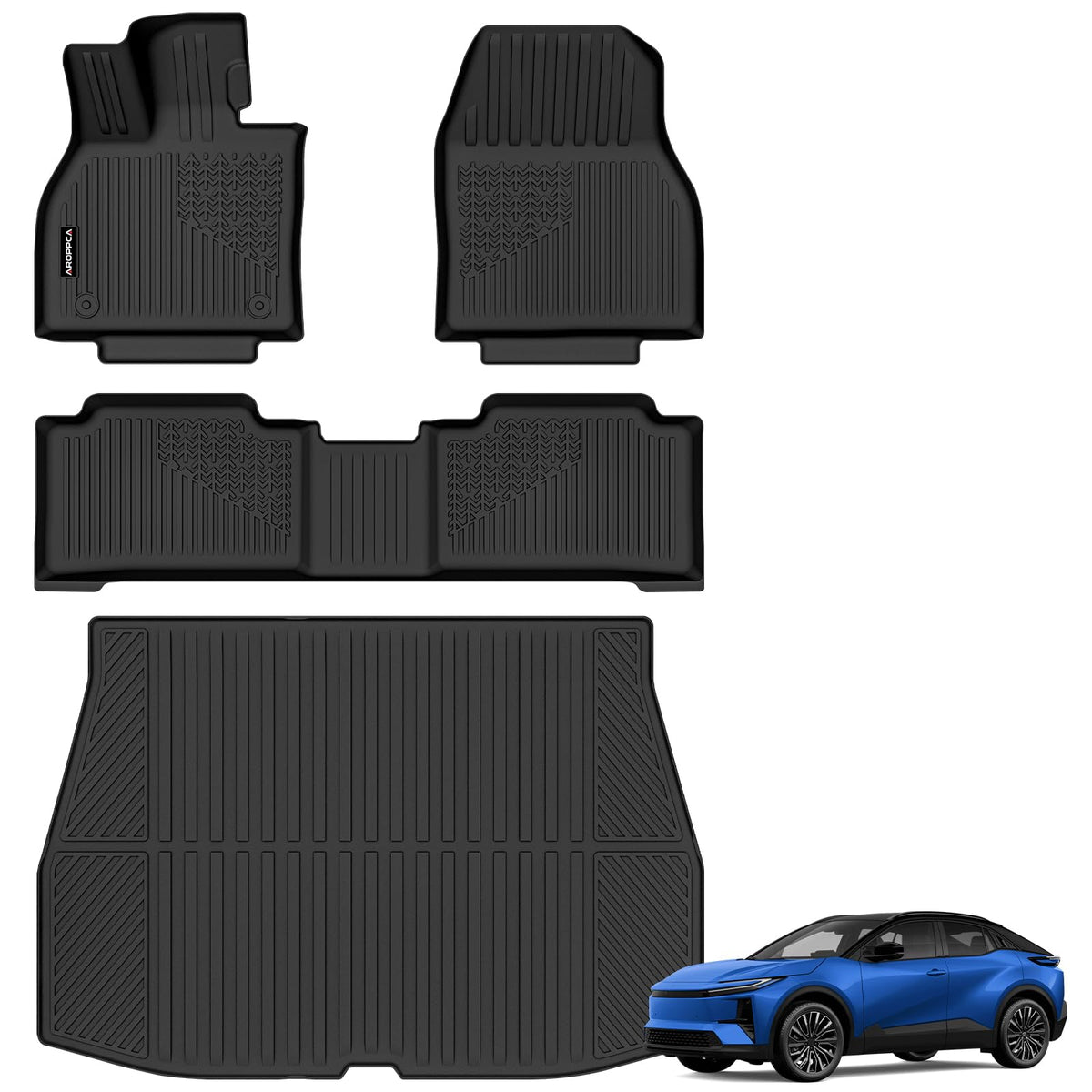All Weather Floor Mats Full Sets for 2015-2020 Chevy Chevrolet Suburban