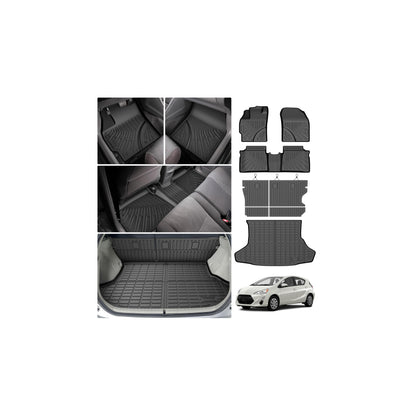 Cartist Floor Mats Fit for Honda HR-V HRV 2023 2024 2025 2026 (Include Hybrid) All Weather Floor Liners Front & 2nd Row Floor Mat for HRV Heavy Duty