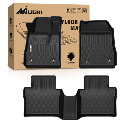 Nilight TPE Floor Mats for Chevy Silverado GMC Sierra Extended Cab
