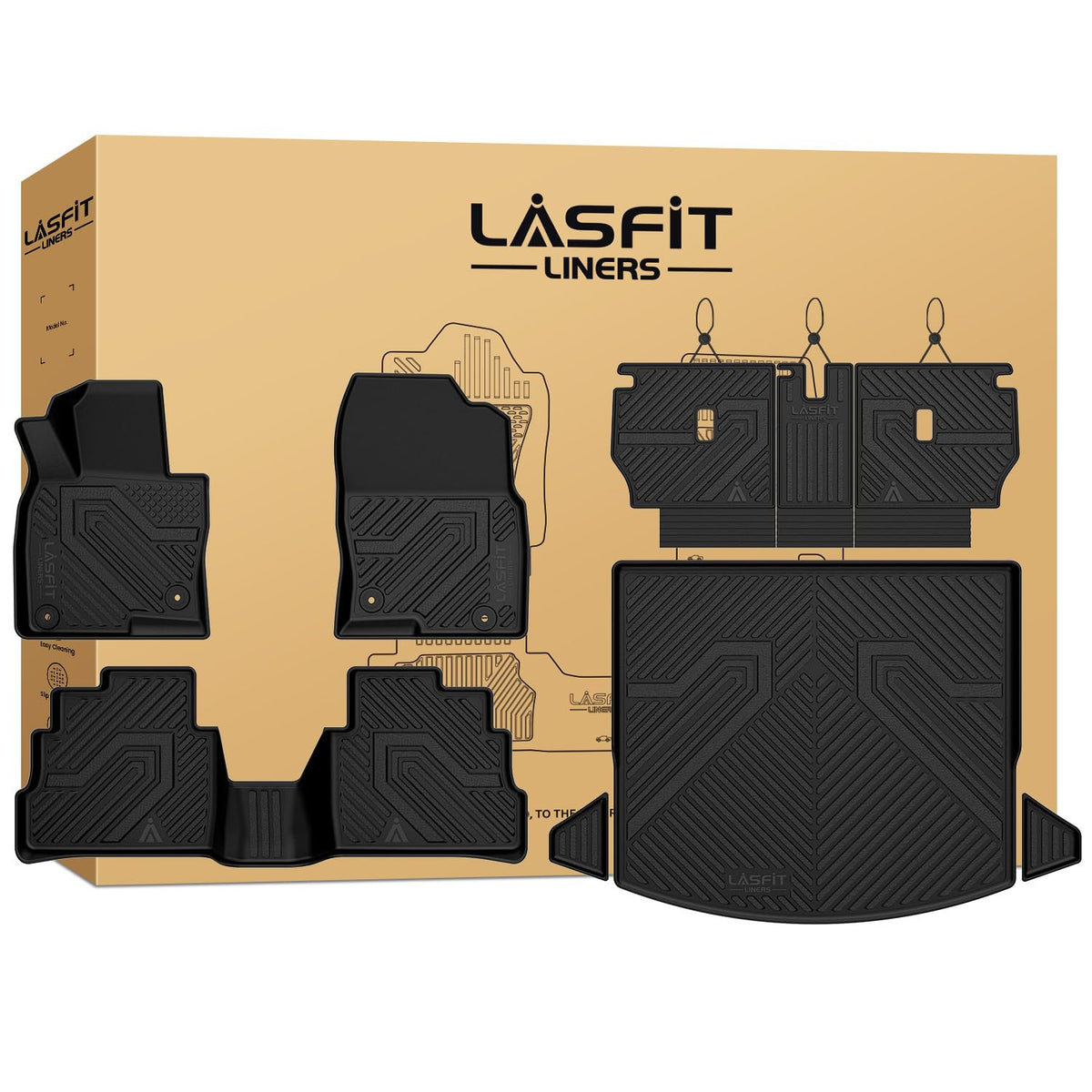 LASFIT Floor Mats for KIA EV9 6-Seat 2026 2025 2024