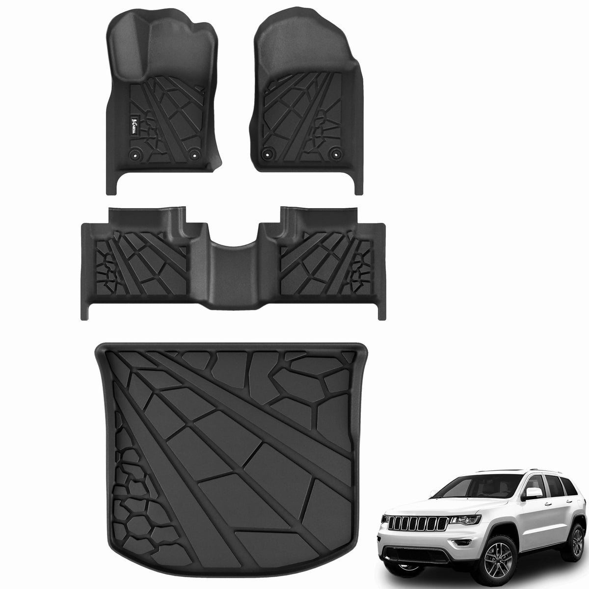 KARPAL Floor Mats for 2017-2026 2027 Chrysler Pacifica 7 Seats (Not Hybrid)