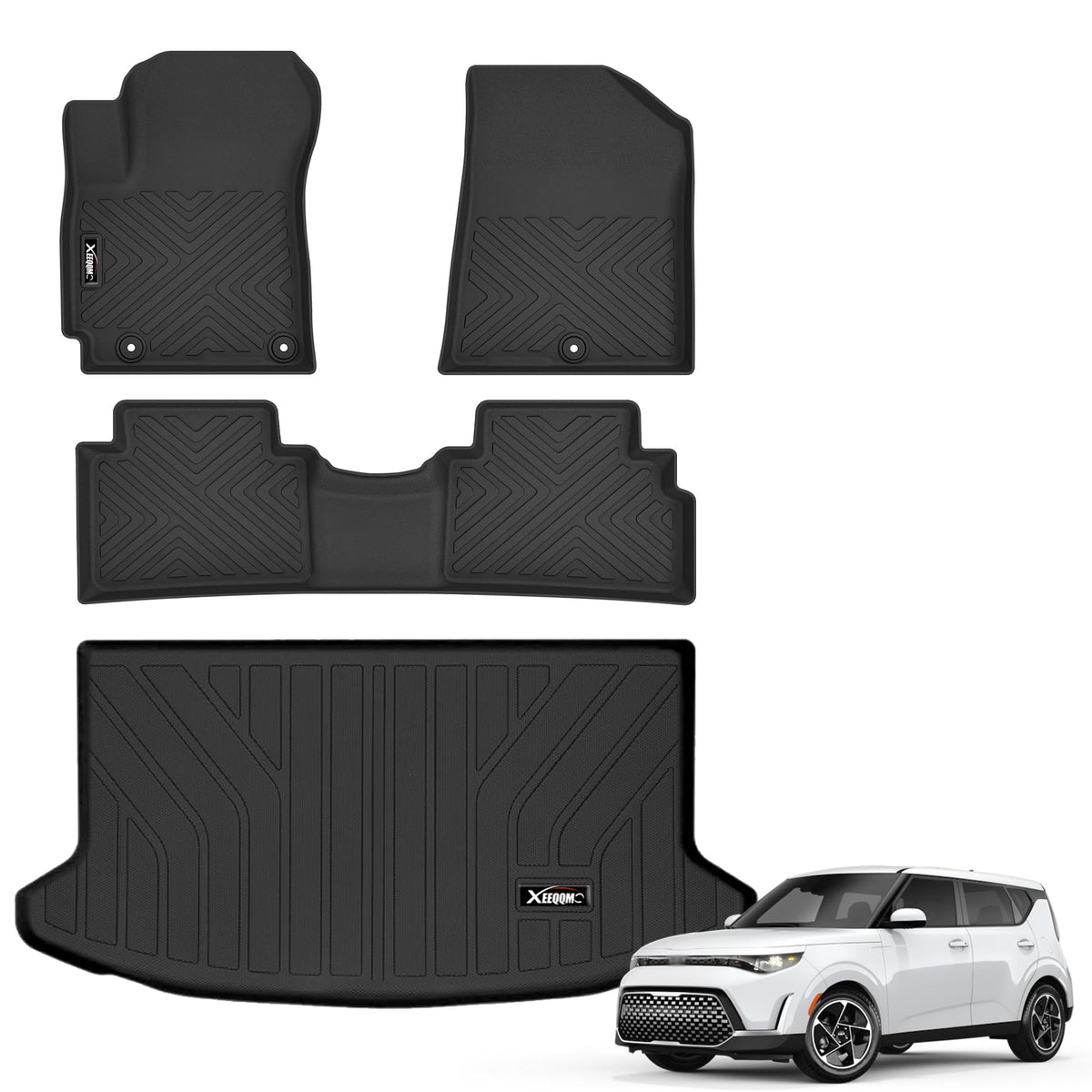 Floor Mats & Trunk Mat & Backrest Mat for 2024-2027 Chevy Traverse 7 Seats