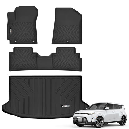 Floor Mats & Trunk Mat & Backrest Mat for 2024-2027 Chevy Traverse 7 Seats