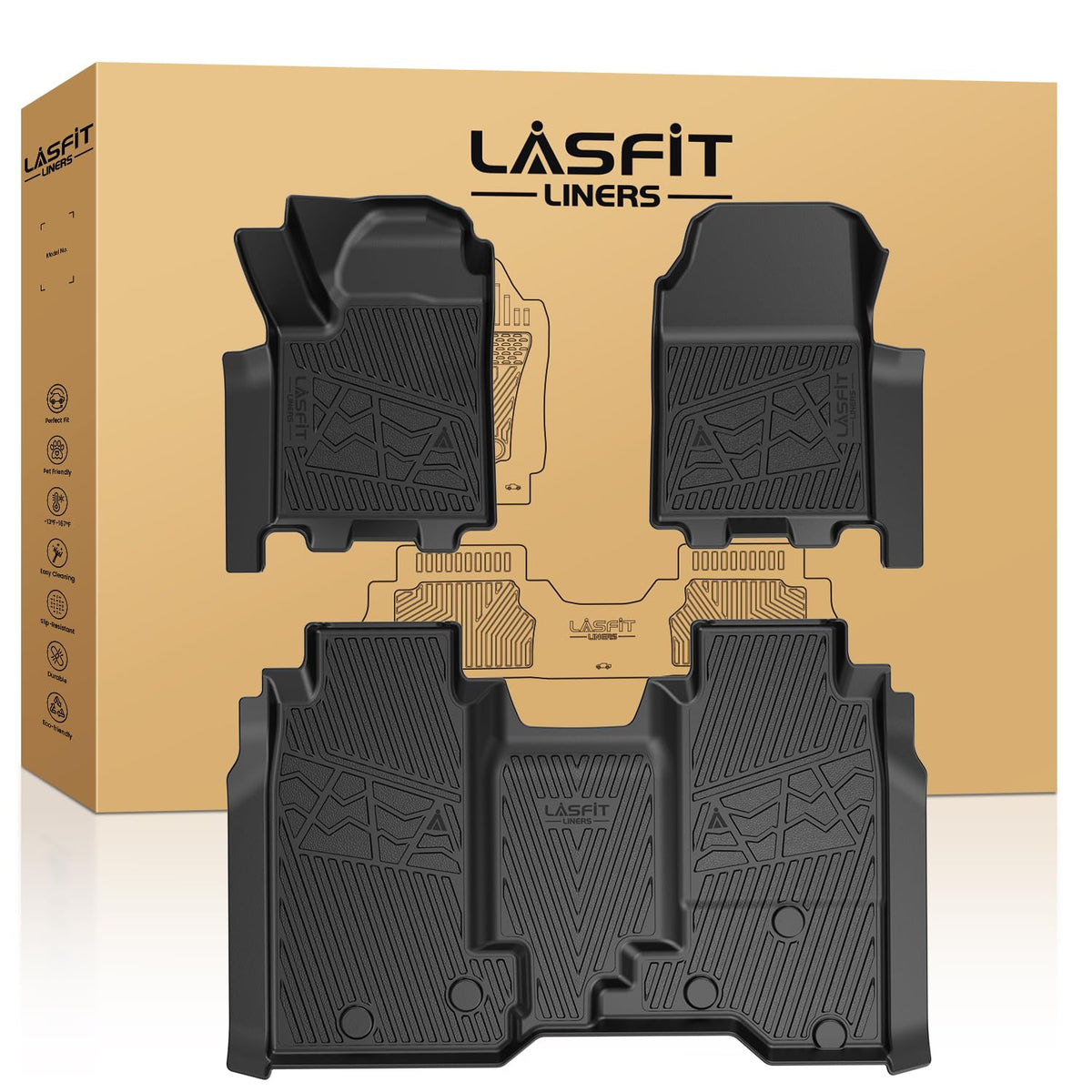 LASFIT Floor Mats for Chevy Equinox/GMC Terrain 2026 2025 2027(Gas Only)