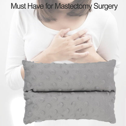 Port Pillows Chemo Port Pillow for Seatbelt Chest Protector Chemo Patients Pacemaker Heart Surgery Recovery Support Cushion Gifts Women Minky Dot Light Gray