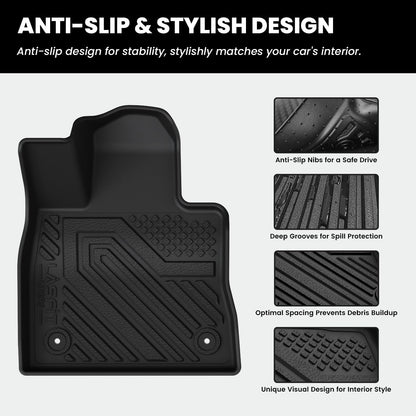 LASFIT Floor Mats for Ford Fusion 2017-2020 SE/S/SEL/Titanium/Hybrid