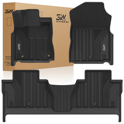 3W Floor Mats for Chevrolet Chevy Colorado/GMC Canyon Crew Cab 2023-2026