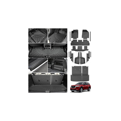 Cartist Floor Mats Fit for Honda HR-V HRV 2023 2024 2025 2026 (Include Hybrid) All Weather Floor Liners Front & 2nd Row Floor Mat for HRV Heavy Duty