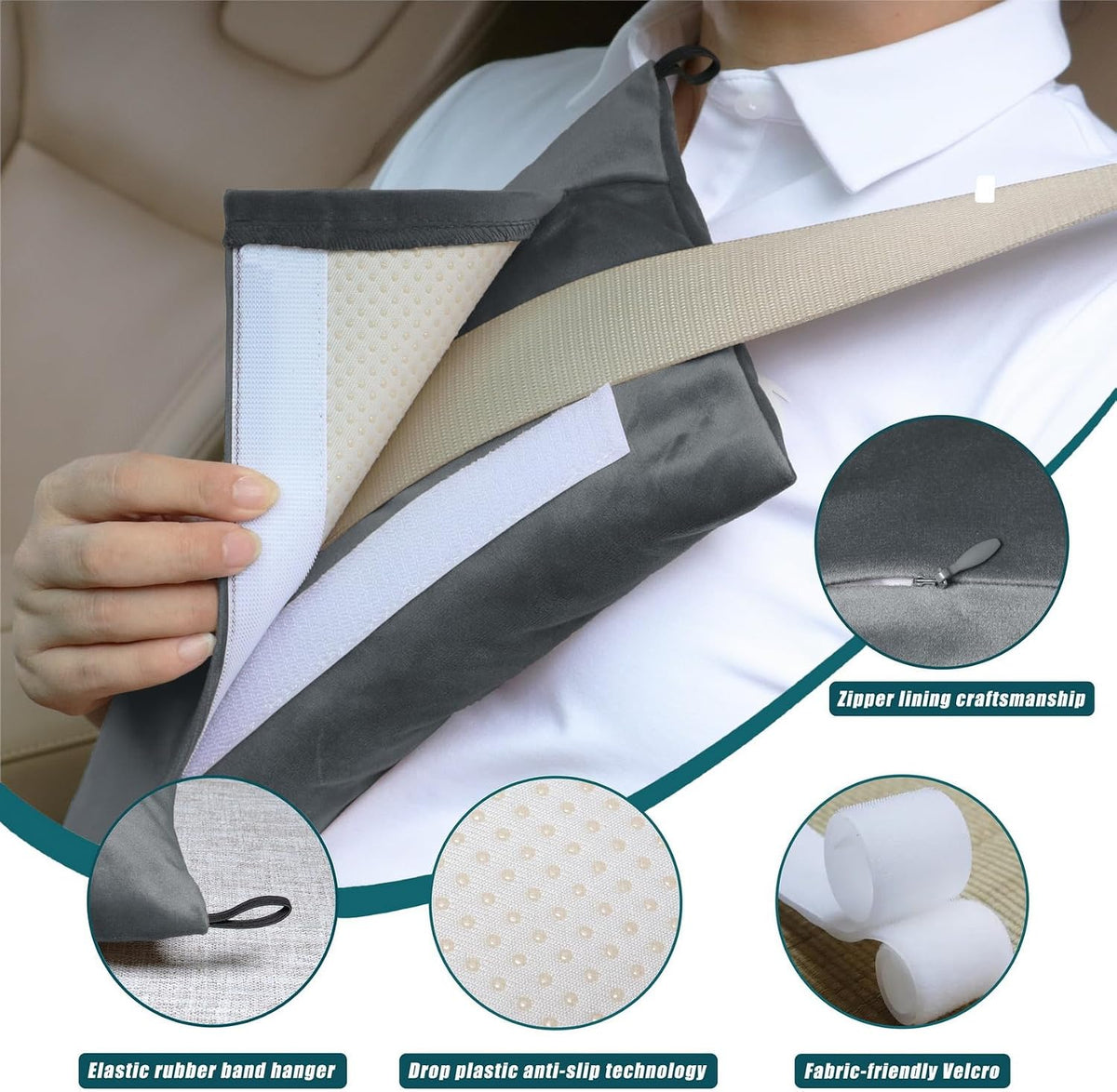 Post Surgery SeatBelt Pillow for Pregnancy Mastectomy Hysterectomy Recovery