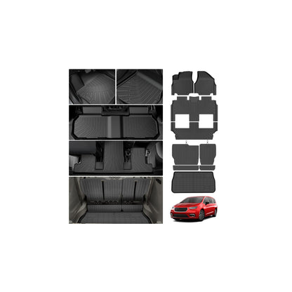 Cartist Floor Mats Fit for Honda HR-V HRV 2023 2024 2025 2026 (Include Hybrid) All Weather Floor Liners Front & 2nd Row Floor Mat for HRV Heavy Duty
