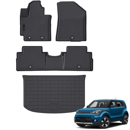 AUXKO Floor Mats Cargo Mat Backrest Mat for 2027 Kia Telluride Hybrid