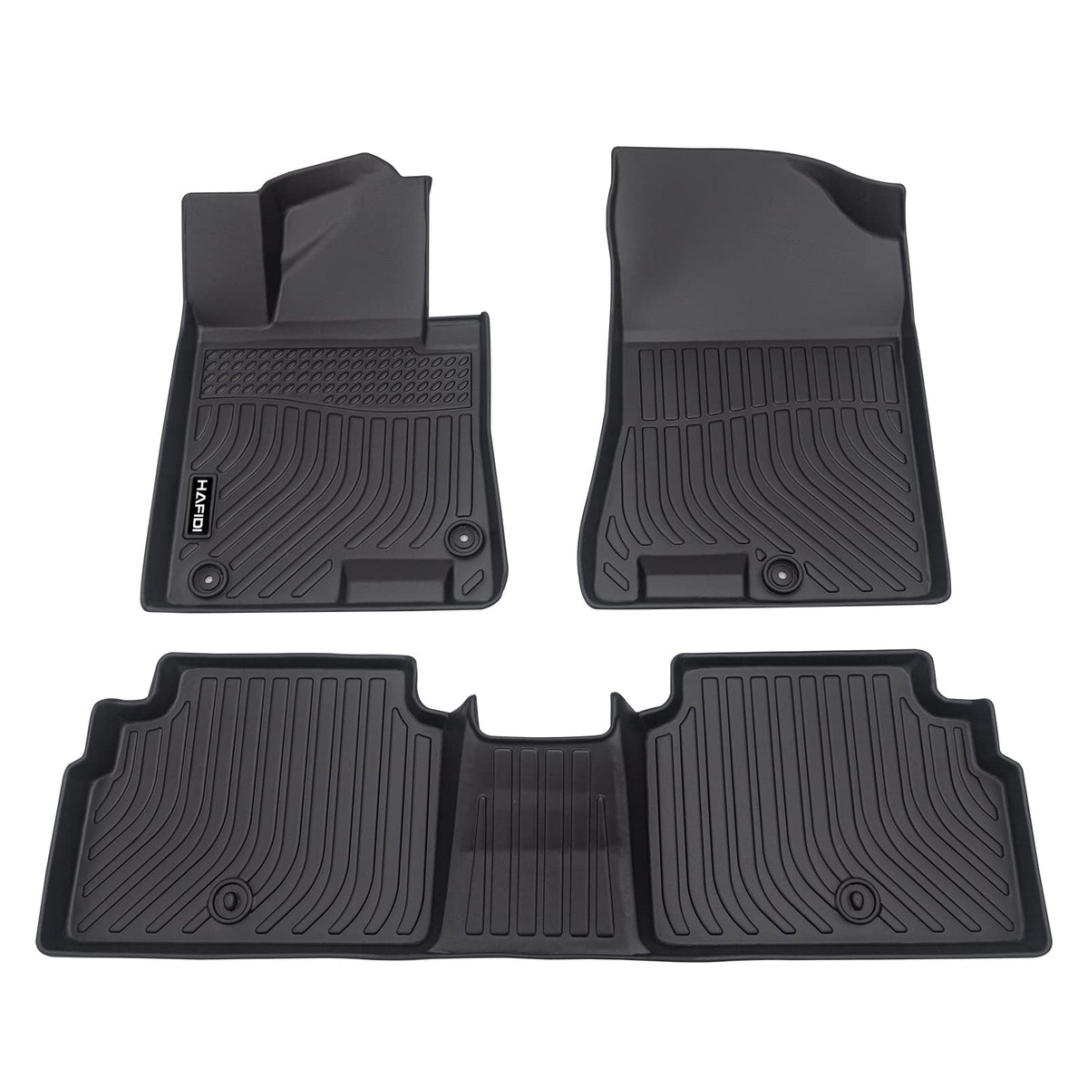 HAFIDI® Floor Mats & Cargo Liner Set Fit for 2023-2027 Kia NIRO & NIRO Hybrid (Not for NIRO EV &NIRO PHEV) All Weather Protection TPE Anti-Slip Floor Liners Custom Accessories -Black