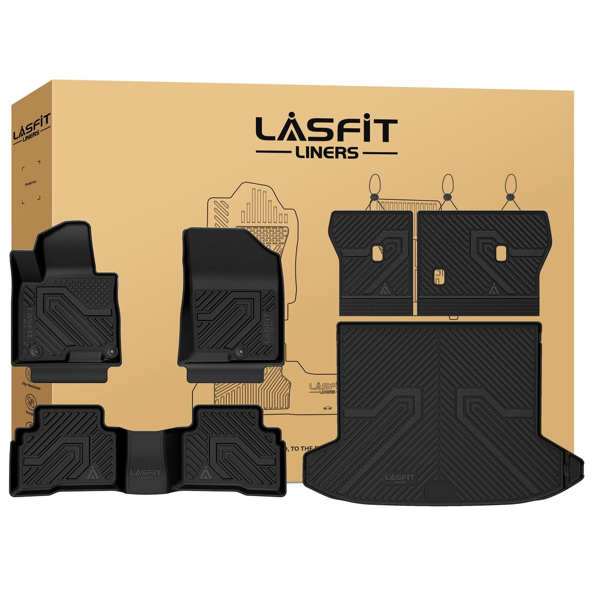 LASFIT Floor Mats for Hyundai Santa Fe Gas 2027 2026 2025 2024