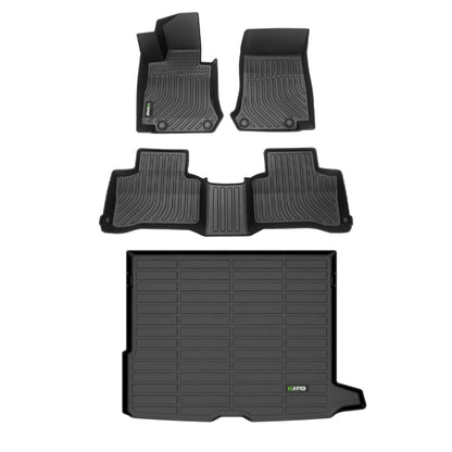 HAFIDI® Floor Mats & Cargo Liner Set Fit for 2023-2027 Kia NIRO & NIRO Hybrid (Not for NIRO EV &NIRO PHEV) All Weather Protection TPE Anti-Slip Floor Liners Custom Accessories -Black
