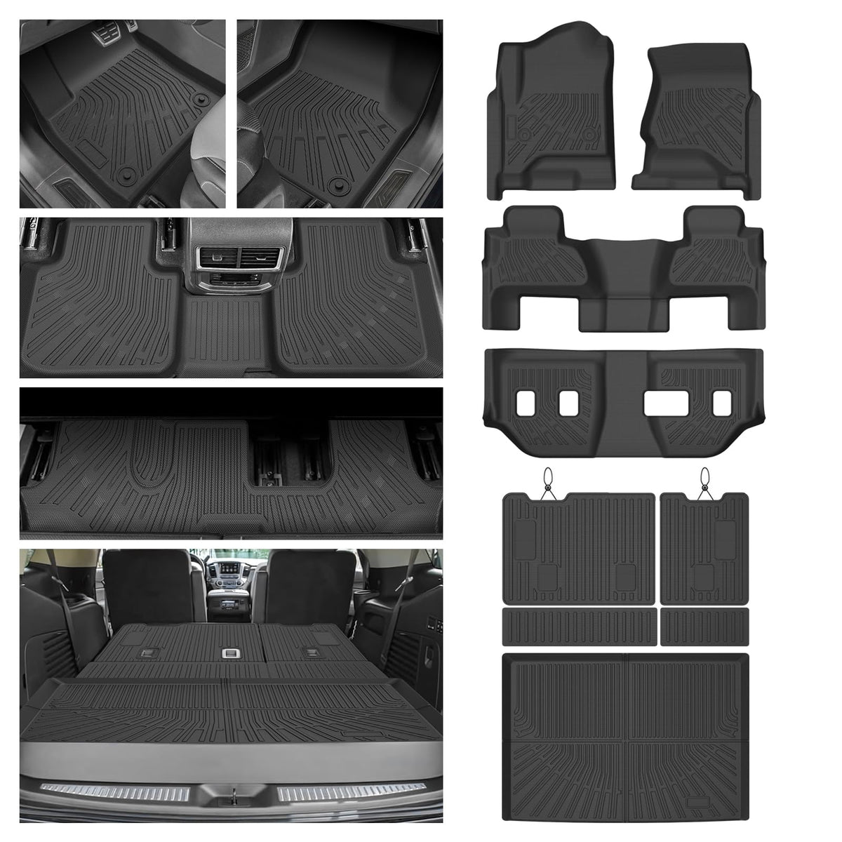 Cartist Floor Mats Fit for Honda HR-V HRV 2023 2024 2025 2026 (Include Hybrid) All Weather Floor Liners Front & 2nd Row Floor Mat for HRV Heavy Duty