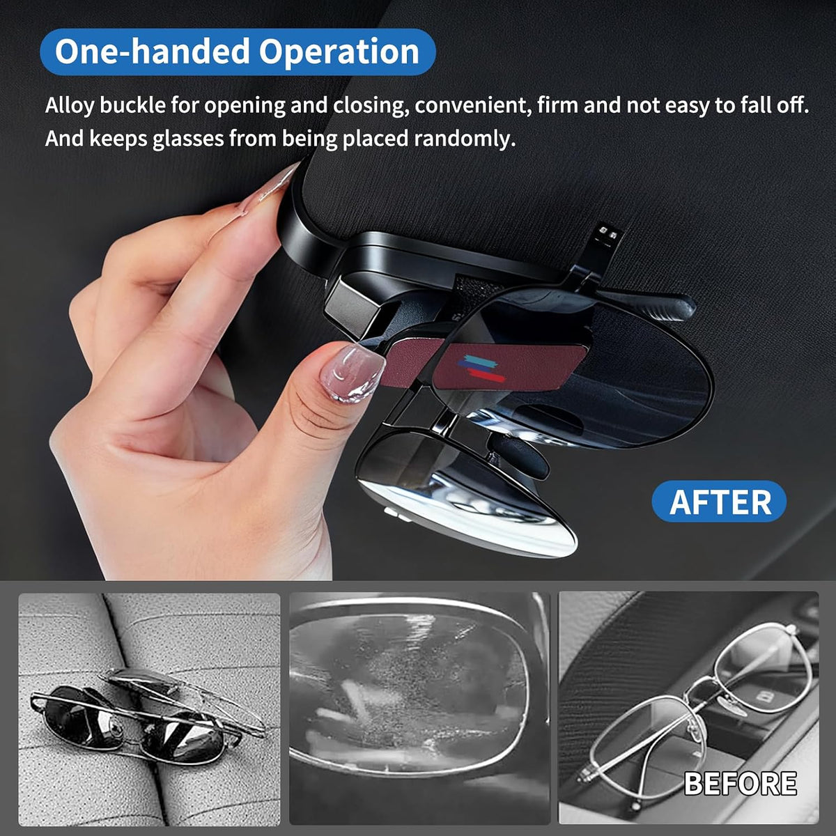 1 Pack Car Sunglass Holder Fits for BMW X3 X5 X7 X1 iX X6 X2 X4