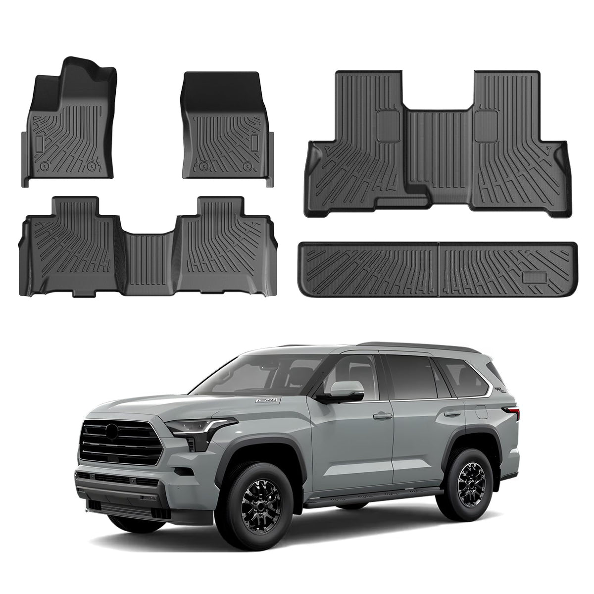 Cartist Floor Mats Fit for Honda HR-V HRV 2023 2024 2025 2026 (Include Hybrid) All Weather Floor Liners Front & 2nd Row Floor Mat for HRV Heavy Duty