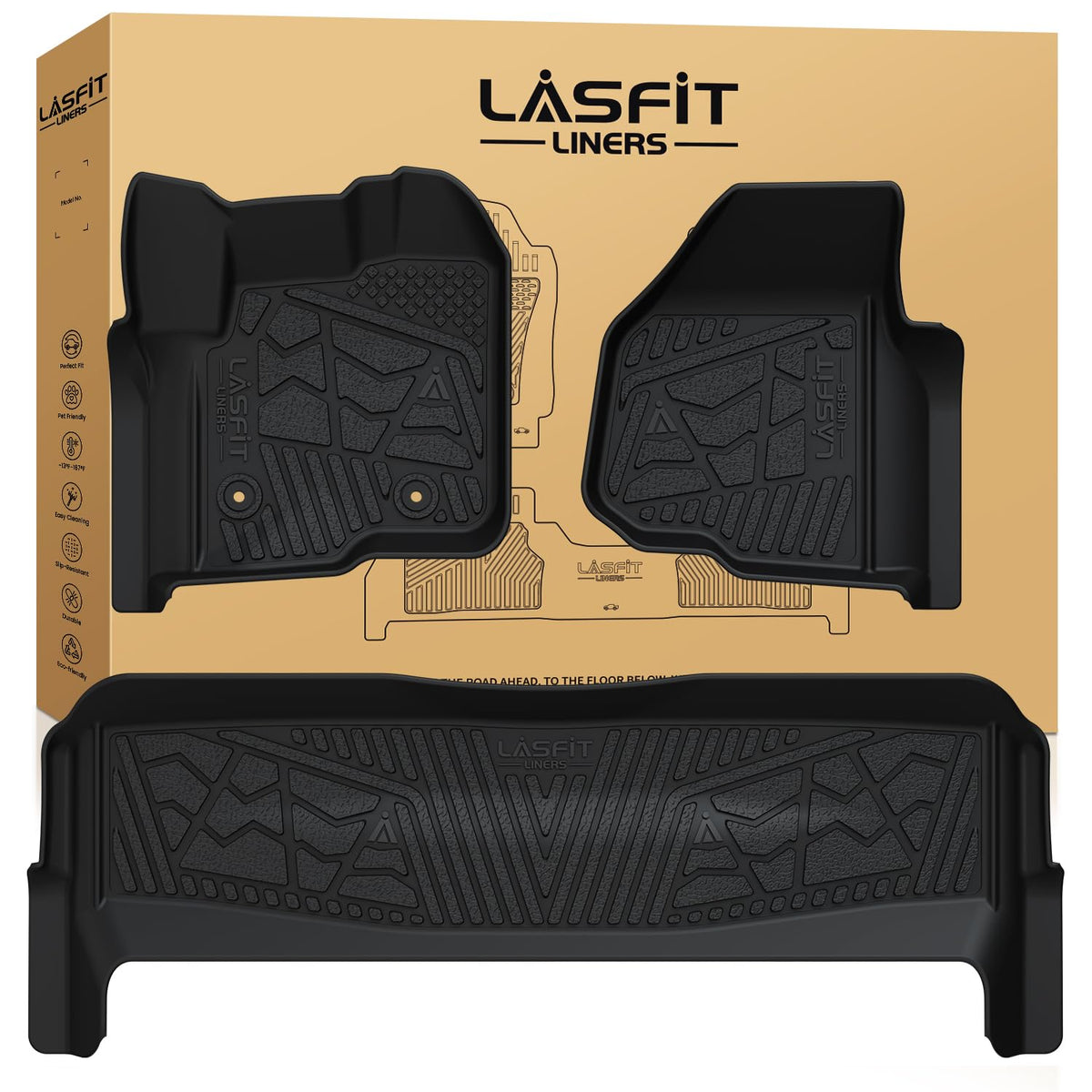 LASFIT Floor Mats for Ford Mustang Mach-E 2026 2025 2024 2023 2022 2021