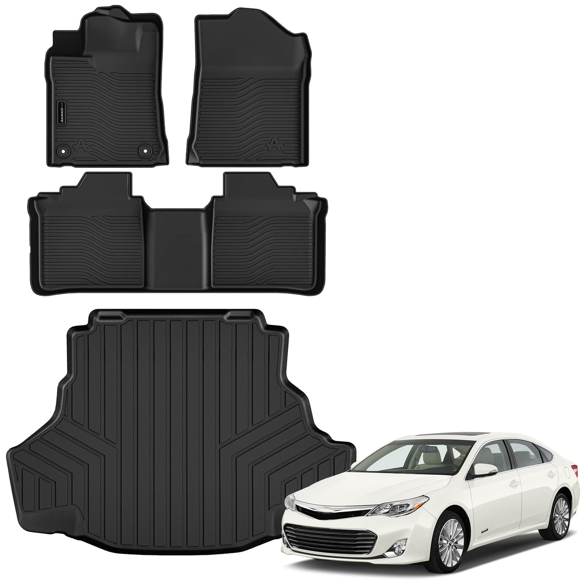 AUXKO All Weather Floor Mats for Toyota Camry 2025 2026 Include Hybrid