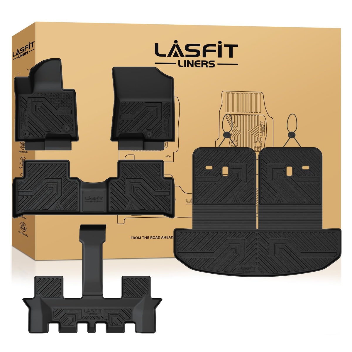 LASFIT Floor Mats for KIA EV9 6-Seat 2026 2025 2024