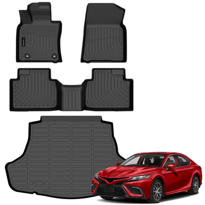 AUXKO All Weather Floor Mats for Toyota Camry 2025 2026 Include Hybrid