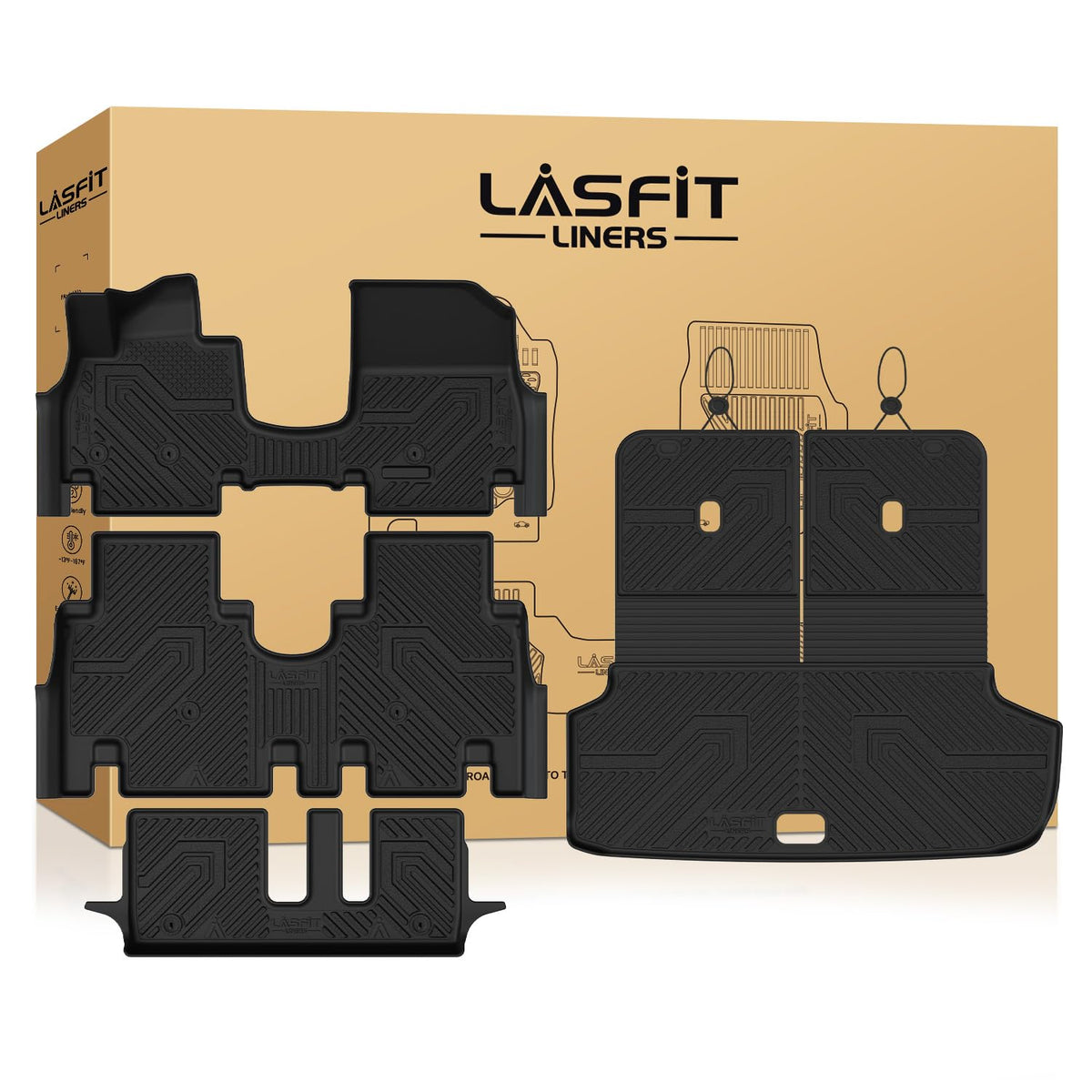 LASFIT Floor Mats for KIA EV9 6-Seat 2026 2025 2024
