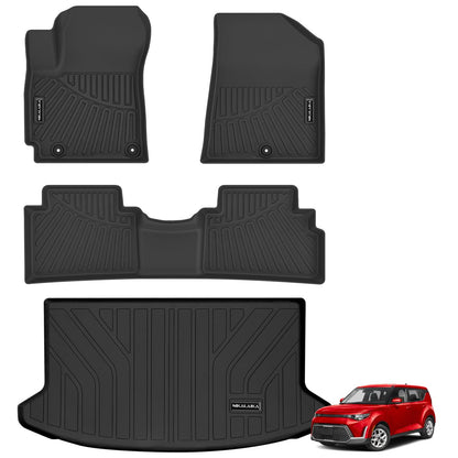 Floor Mats & Cargo Liner for 2022-2026 Jeep Wagoneer 8 Passenger (Non L/S)