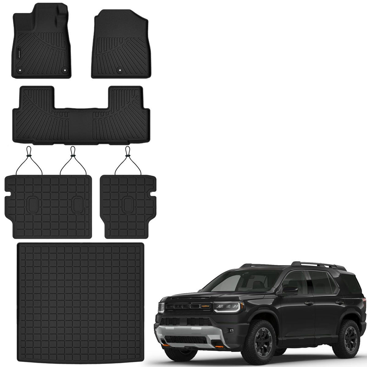AUXKO All Weather Floor Mats for Honda Accord Sedan 2013-2017