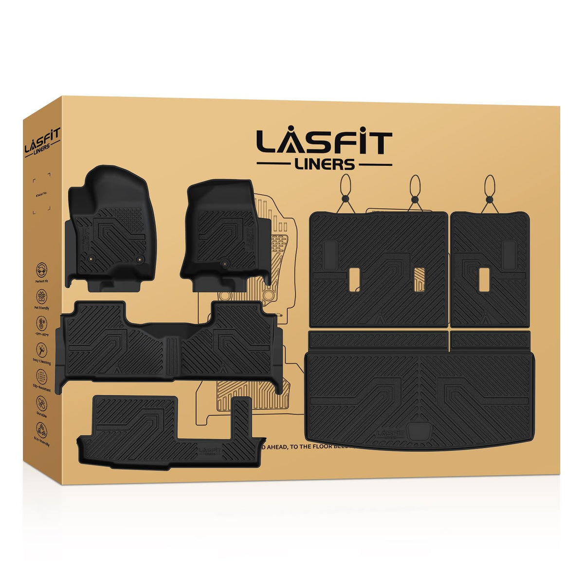 LASFIT Floor Mats for Chevy Equinox/GMC Terrain 2026 2025 2027(Gas Only)