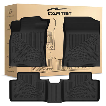 Cartist Floor Mats Fit for Honda HR-V HRV 2023 2024 2025 2026 (Include Hybrid) All Weather Floor Liners Front & 2nd Row Floor Mat for HRV Heavy Duty