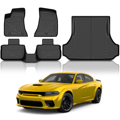 KUST Custom Fit Floor Mats for 2019-2025 2026 Nissan Altima Accessories All Weather Floor Mat Carpet Liners Front Rear 2 Row Seat Black Liner TPE