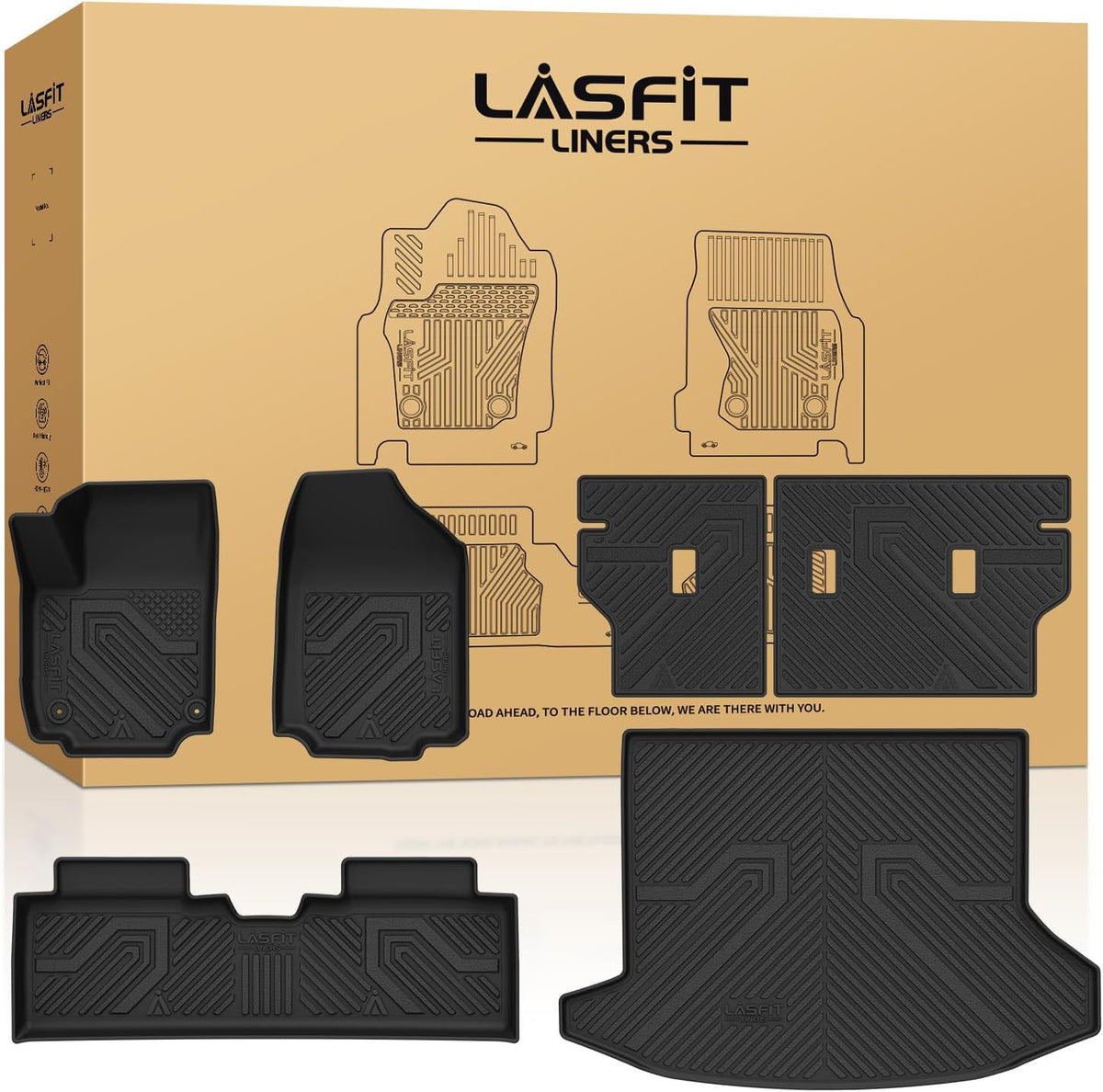 LASFIT Floor Mats for Chevy Equinox/GMC Terrain 2026 2025 2027(Gas Only)